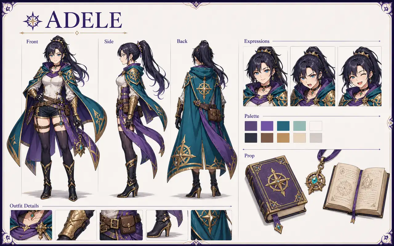 GPT Image 2 Character Reference Sheet Prompt
