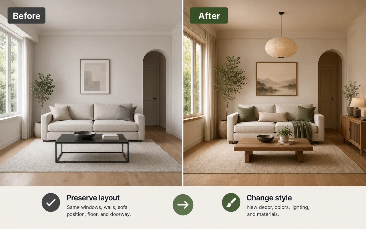 GPT Image 2 Reference-Guided Interior Edit Prompt