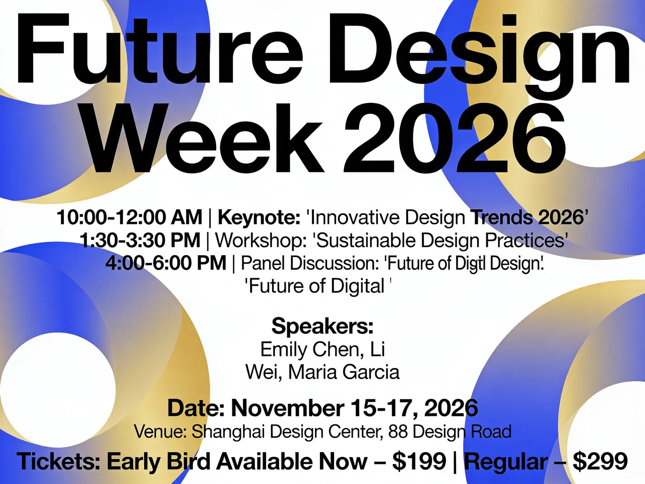 Event Poster With Dense Text